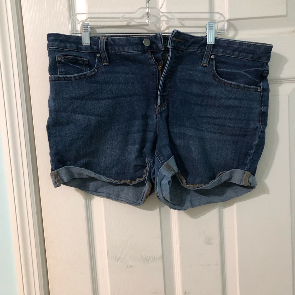 a.n.a Dark Blue Jean Shorts for Women